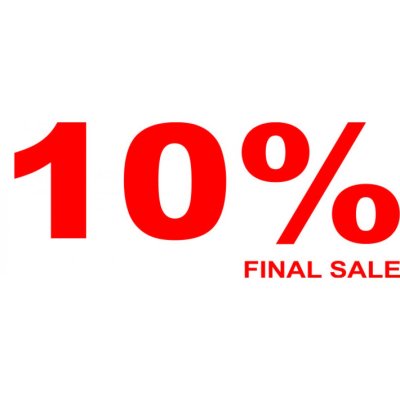 Folienbeschriftung 10% Final Sale