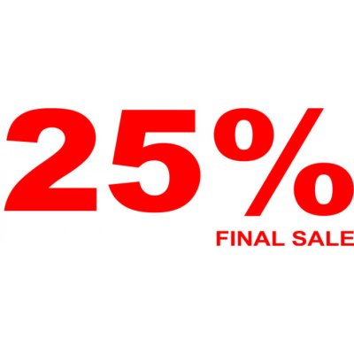 Folienbeschriftung 25% Final Sale