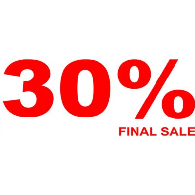 Folienbeschriftung 30% Final Sale