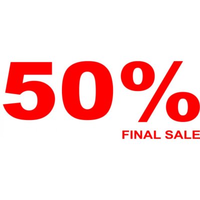Folienbeschriftung 50% Final Sale