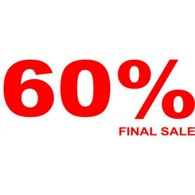 Folienbeschriftung 60% Final Sale