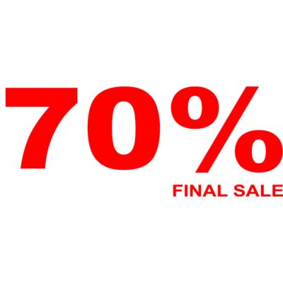 Folienbeschriftung 70% Final Sale