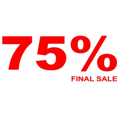 Folienbeschriftung 75% Final Sale