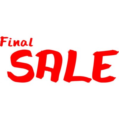 Folienbeschriftung Final Sale