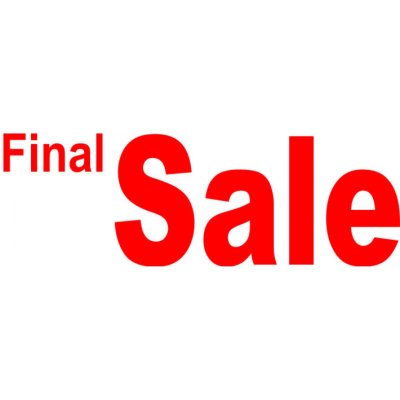 Folienbeschriftung Final Sale