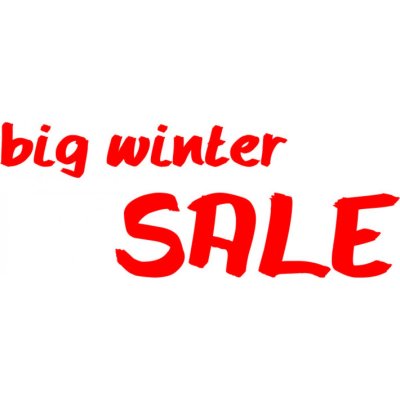 Folienbeschriftung Big winter sale