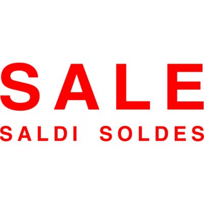 Folienbeschriftung Sale Saldi Soldes