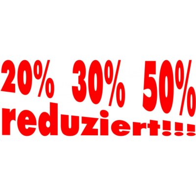 Folienbeschriftung 20% 30% 50% reduziert!!!