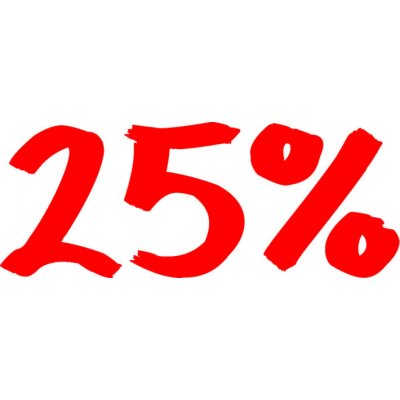Folienbeschriftung 25%
