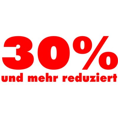 Folienbeschriftung 30% und mehr reduziert