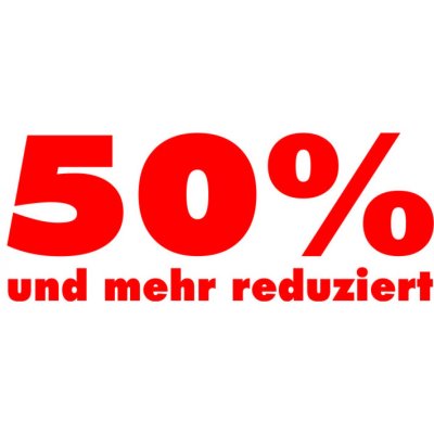 Folienbeschriftung 50% und mehr reduziert