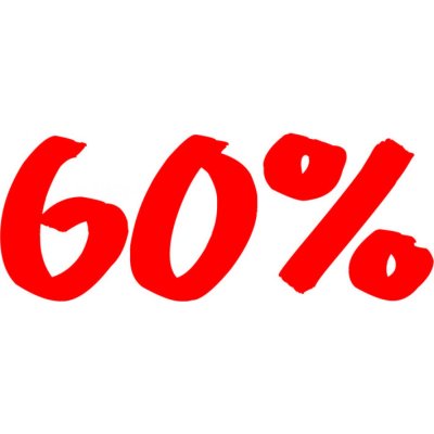Folienbeschriftung 60%