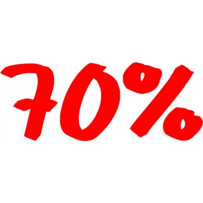 Folienbeschriftung 70%