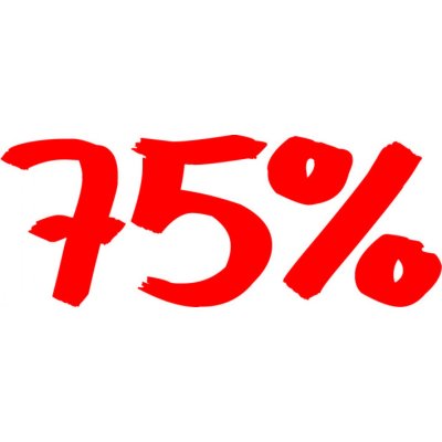 Folienbeschriftung 75%