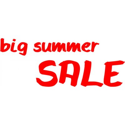 Folienbeschriftung Big summer sale