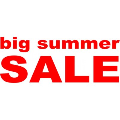 Folienbeschriftung Big summer sale