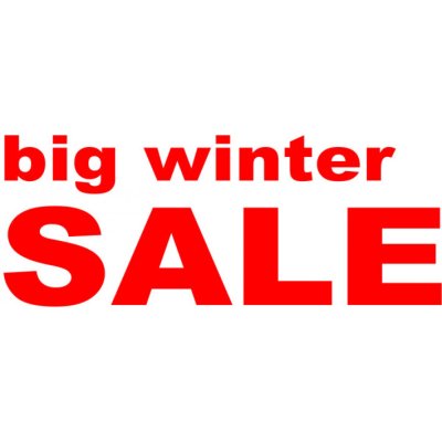 Folienbeschriftung Big winter sale