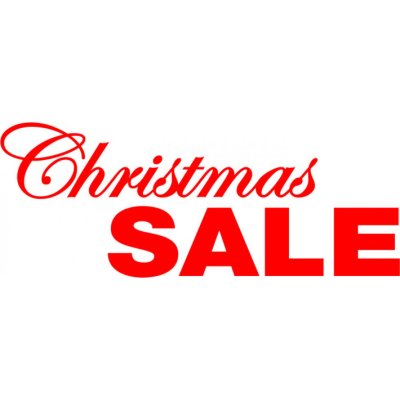 Folienbeschriftung Christmas Sale