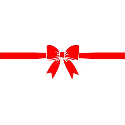Folienbeschriftung Geschenkeschleife