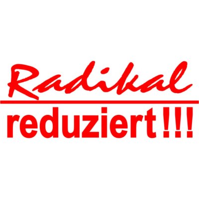 Folienbeschriftung Radikal reduziert!!!