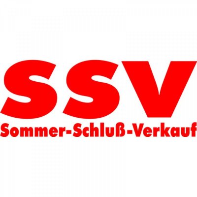 Folienbeschriftung SSV Sommer-Schluß-Verkauf
