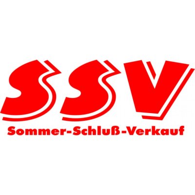 Folienbeschriftung SSV Sommer-Schluß-Verkauf