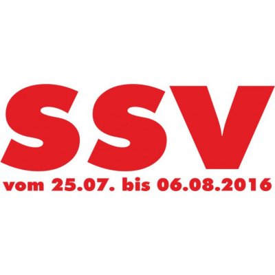 Folienbeschriftung SSV mit Datum