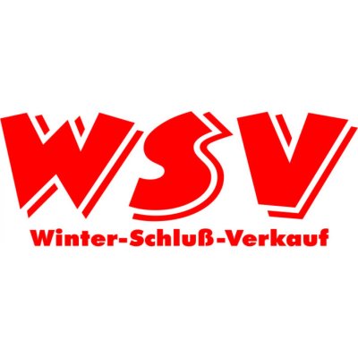 Folienbeschriftung WSV Winter-Schluß-Verkauf