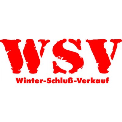 Folienbeschriftung WSV Winter-Schluß-Verkauf