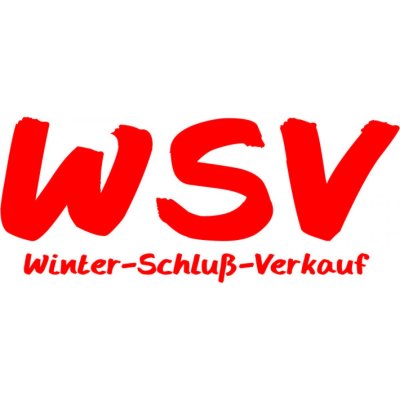 Folienbeschriftung WSV Winter-Schluß-Verkauf