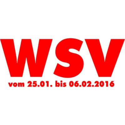 Folienbeschriftung WSV mit Datum