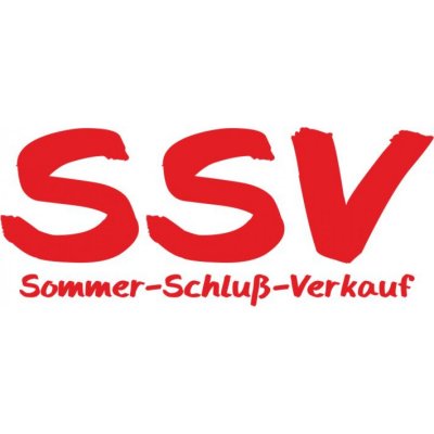 Folienbeschriftung SSV Sommer-Schluß-Verkauf