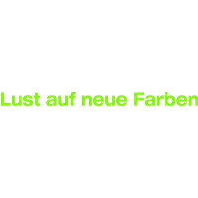 Folienbeschriftung Lust auf neue Farben