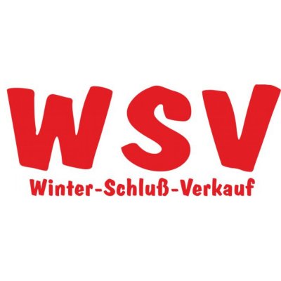 Folienbeschriftung WSV Winter-Schluß-Verkauf
