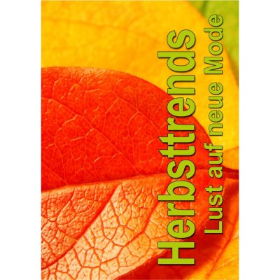Plakat Herbsttrends - Lust auf neue Mode
