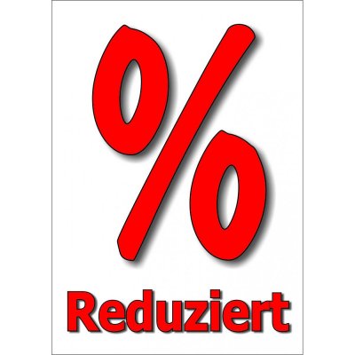 Plakat % reduziert