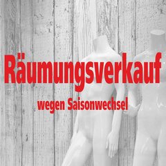 Folienbeschriftung Rumungsverkauf wegen Saisonwechsel...