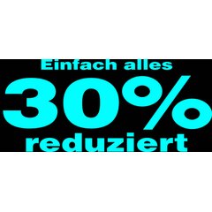 Folienbeschriftung Einfach alles 30% reduziert 70 cm...