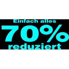 Folienbeschriftung Einfach alles 70% reduziert 70 cm...