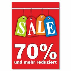 Plakat Sale - 70% und mehr reduziert