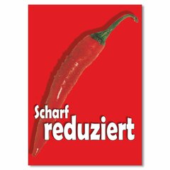 Plakat Scharf reduziert