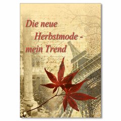 Plakat Die neue Herbstmode - mein Trend DIN A1 (594 x 841 )