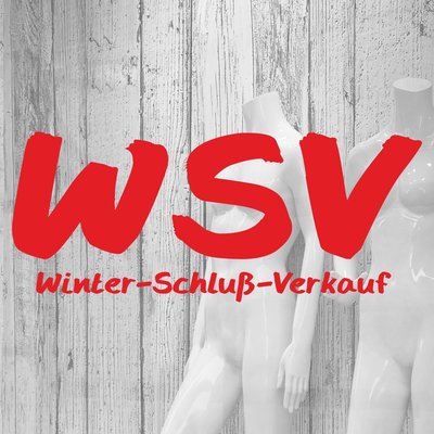 Folienbeschriftung WSV Winter-Schluß-Verkauf
