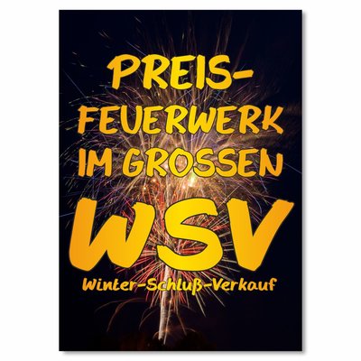 Plakat Preisfeuerwerk in grossen WSV