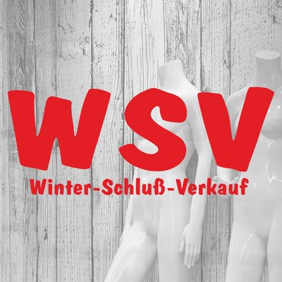 Folienbeschriftung WSV Winter-Schluß-Verkauf