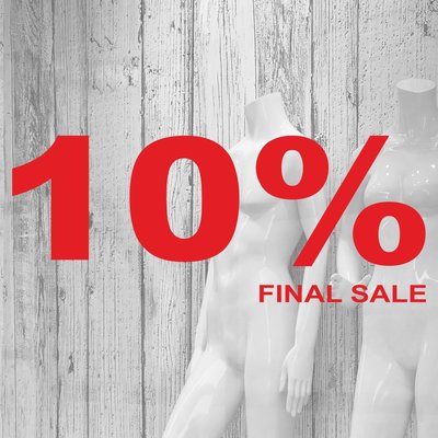 Folienbeschriftung 10% Final Sale